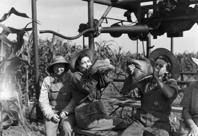 Most Nebraskans did not serve in the armed forces. They contributed to the war effort on the home front. Nebraska's greatest contribution to winning the war was in food production.