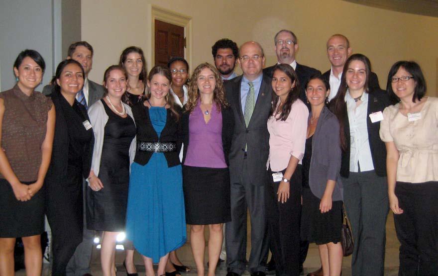 5th Class Leland Fellows meet with CHC Board co Chair, Rep. Jim McGovern (D-MA), during Policy Training in 2010.