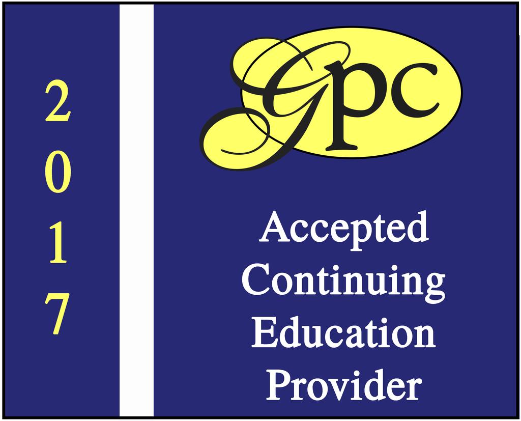 Logo Specifications Purpose These guidelines for the use of the official GPCI, GPC, and GPC Accepted Continuing Education Provider logos serve to identify the Grant Professionals Certification