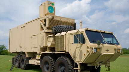 High Energy Laser-Mobile Demonstrator (HEL-MD) rugged, mobile solid state laser system that meets the size, weight and performance needs of the Army.