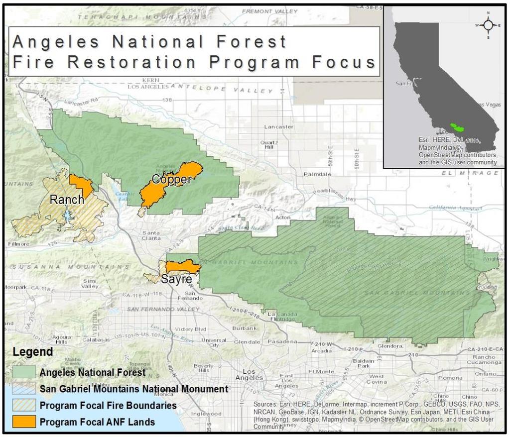 Overview of Wildfires Restoration Program Fire Locations & Extent Copper Fire