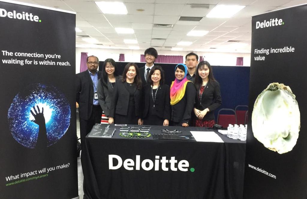 The Deloitte team at the Deloitte