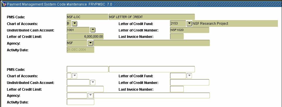 Section B: Set Up Creating Payment Management System Codes Purpose The Payment Management System Code Maintenance Form (FRVPMSC) is used to create payment management system codes that link together
