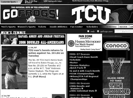 Melcher can be reached via email at kmelcher@themwc.com. The official Web site of the Mountain West is www.themwc.com. All TCU men s tennis information is available on the World Wide Web at the official Web site of TCU athletics, www.