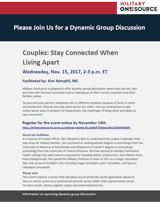 COUPLES: STAY CONNECTED