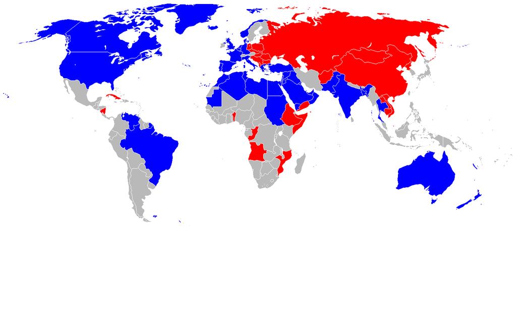 1949: North Atlantic Treaty Organization Formed 1955: Warsaw Pact countries form