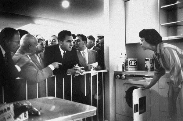 communism showoff in the middle of a capitalist modern kitchen 1959: Kitchen Debate Nixon: You