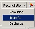 To perform Transfer Medication Reconciliation, click the Reconciliation button in the profile of the