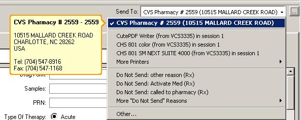 2. RxWriter/ePrescribe eprescribe eprescribe is a routing functionality that sends prescriptions directly to the pharmacy computer system, bypassing printing methods such as faxing to the pharmacy or