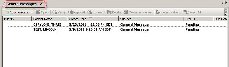 Messages. 2. In the content pane, Double-click on a message to open it.