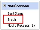 Messages are not permanently deleted until they are deleted from the Trash. The system will automatically purge deleted messages over 30 days old.