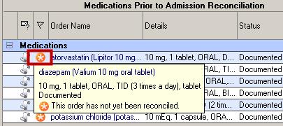 reconciliation. These medications will be addressed at discharged.