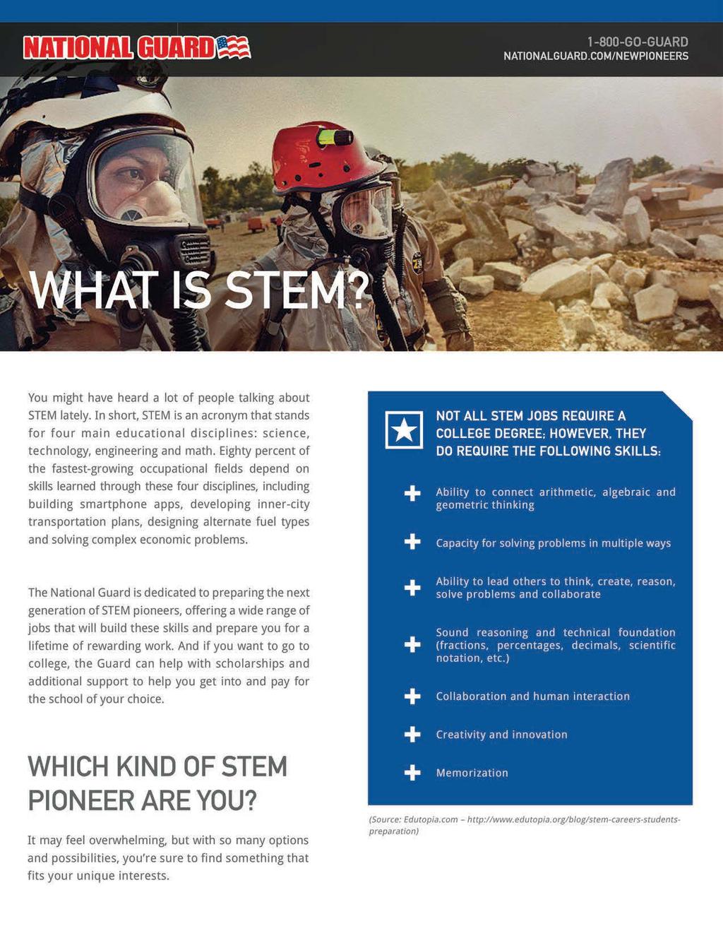 You might have heard a lot of people talking about STEM lately. In short, STEM is an acronym that stands for four main educational disciplines: science, technology, engineering and math.
