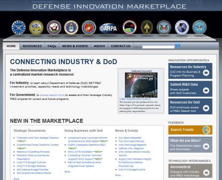 Resources for Industry: Defense Innovation Marketplace (1 of 2) Improve