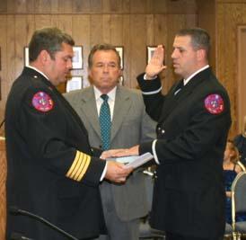 PROMOTIONS AND NEW HIRES Captain Ron Martin is promoted to Fire Marshal and Mike Brown is promoted to Captain.