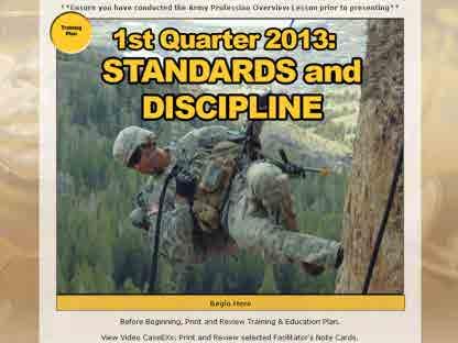 9. SLIDES AND CASE-EX VIGNETTES. Slide 1 Title Page Slide talking points: We are going to talk about Standards and Discipline and their importance for Army professionals.