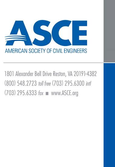 Founded in 1852, the American Society of Civil Engineers (ASCE) represents more than 150,000 members of the civil engineering profession worldwide and is America s oldest national engineering society.