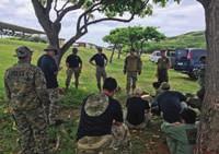 Marines at Koko Head Range Complex. Snipers from 1st Battalion, 27th Inf. Regiment, and 1st Bn., 21st Inf. Regt., 2nd IBCT, as well as snipers from 3rd Bn., 3rd Marine Regt.