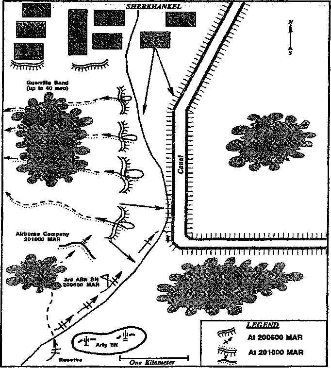 22 THE SOVIET-AFGHAN WAR Map 3. Raid on Sherkhankel opened fire with a grenade launcher at the reconnaissance platoon.