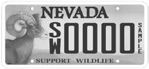 VOLUNTEER FIREFIGHTER Nevada License Plates Orange background with a depiction of a firefighter on the left.