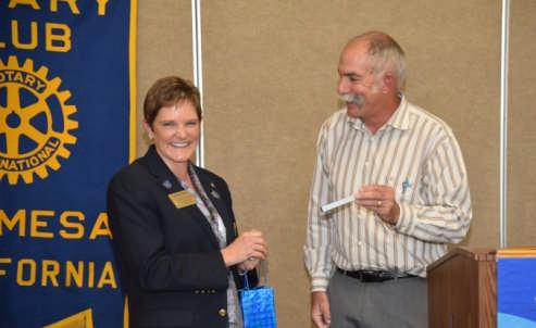 District Governor Janice Kurth Visits La Mesa Rotary If you missed the meeting last Wednesday then you missed our annual visit from the