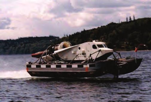 A 96-foot craft of high-deadrise catamaran design, it was powered by a turbofan pure jet engine, and was the first hydrofoil to achieve a foil-borne speed of more than 80 knots.