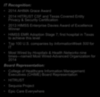 2013 HIMSS Enterprise Davies Award of Excellence Winner HIMSS EMR