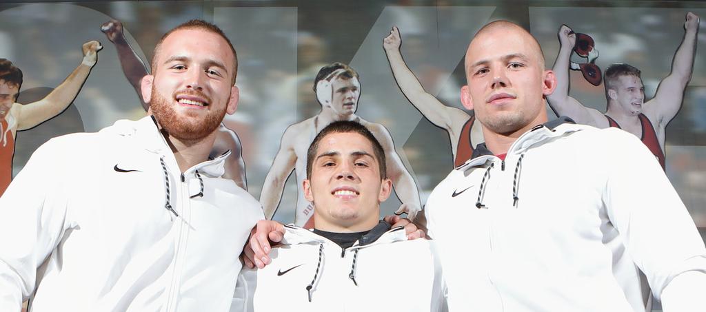 CHASING HISTORY The Buckeye senior trio of Bo Jordan, Kyle Snyder and Nathan Tomasello have a chance to accomplish something no group has ever