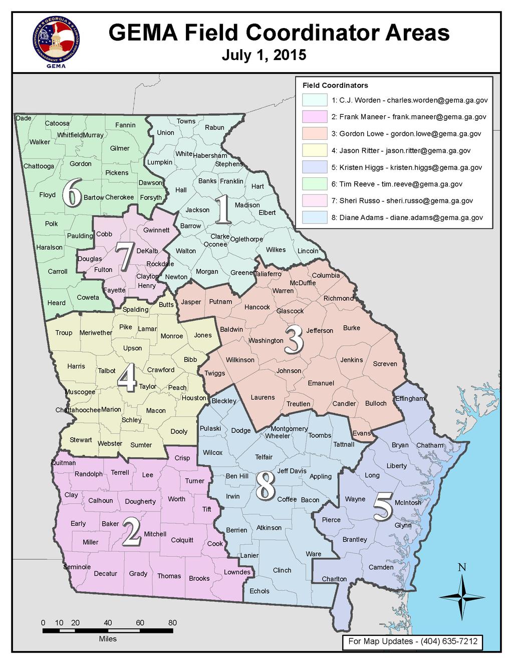 Map of GEMA Areas
