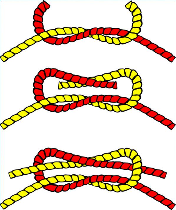 Requirement #5 Show how to tie the following knots and explain how each knot is used. Show the proper care of a rope.