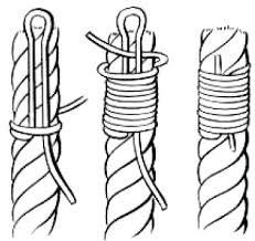Whipping and Fusing Rope Whipping Fusing As you use rope, the ends can become frayed.