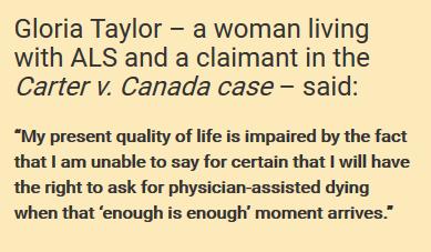The question now facing the Panel, the Government of Canada, and all Canadians is what rules and safeguards should be put in place to ensure the safe practice of assisted suicide and voluntary
