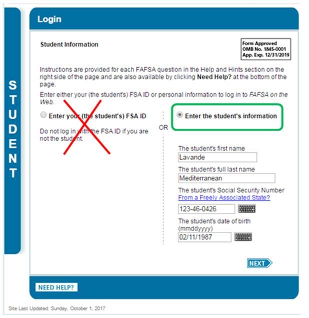 The Parent s Guide to Filling Out the FAFSA Form Information taken from https://blog.ed.