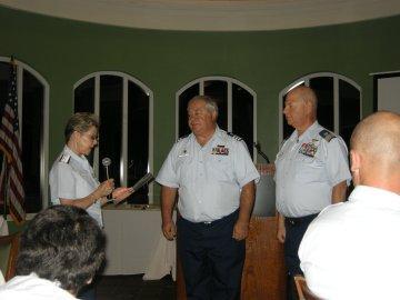 Following a dinner and slide show of 2016 activities, CDR Xiomara Vincencio-Roldan, DIRAUX Sector Miami, thanked the Auxiliary for all its contributions.
