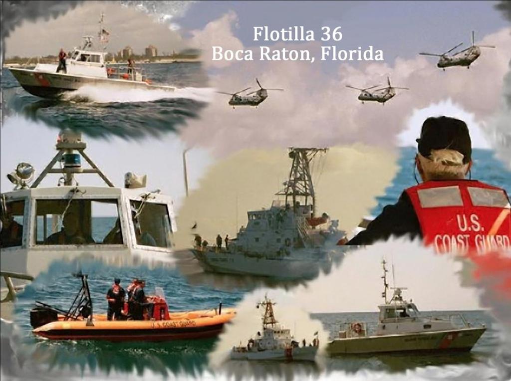 The Log is published monthly by: US Coast Guard Auxiliary Flotilla 36 Marine Safety Building 3939 North Ocean Blvd Boca Raton, FL 33431 Phone: 561-391-3600 Email: fso-pb@cgauxboca.