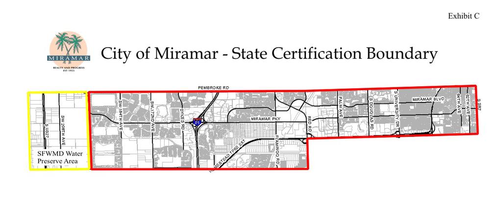 Division of Community Planning Figure 5 - Miramar Certification Area Map Work Program Appendix D shows that many of the community developments goals have associated work programs that are underway,