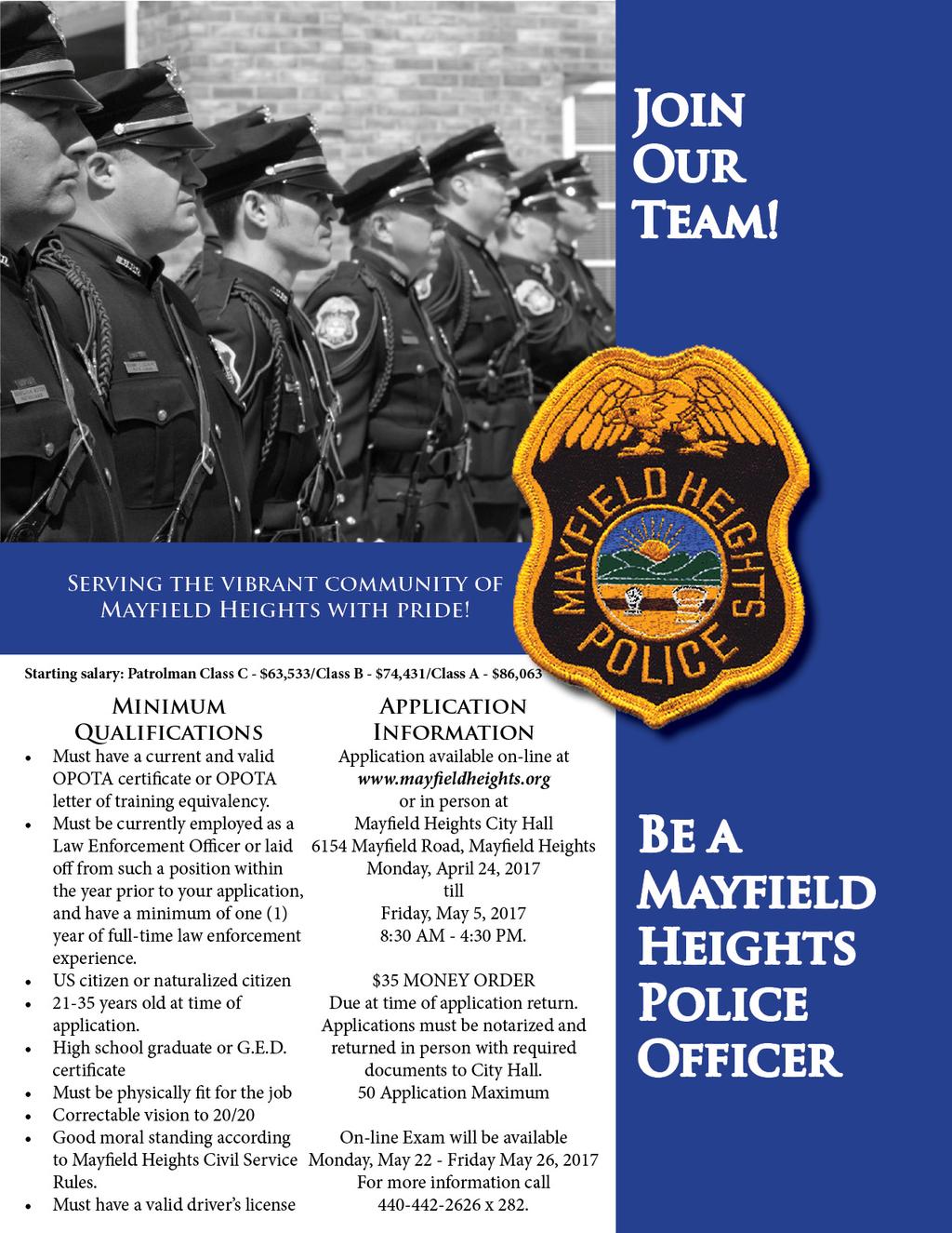 ***DO T RETURN THIS SHEET WITH APPLICATION*** City of Mayfield