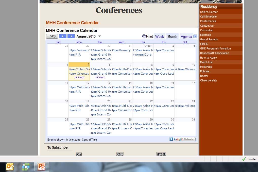 Conference Calendar https://med.uth.