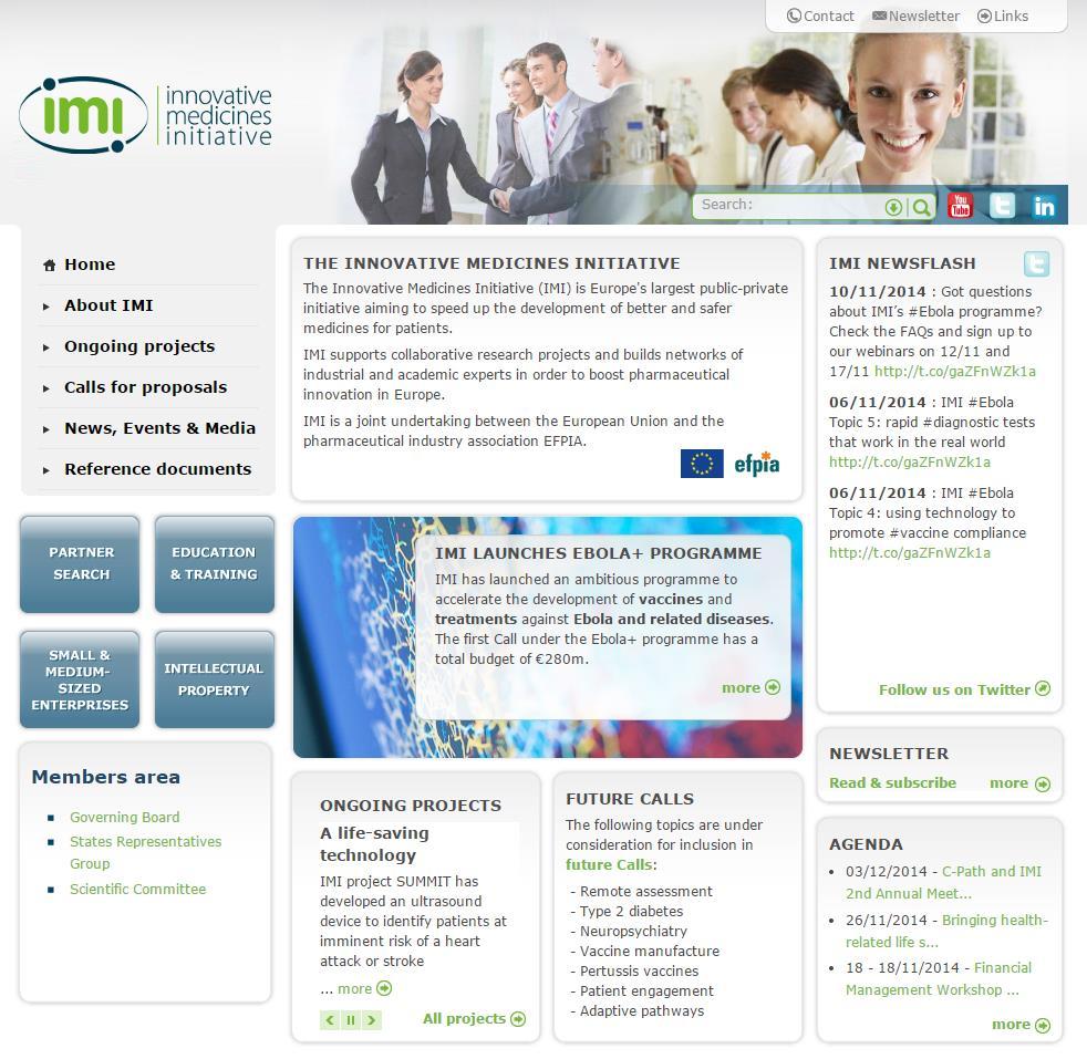 Stay in touch Visit our website www.imi.europa.