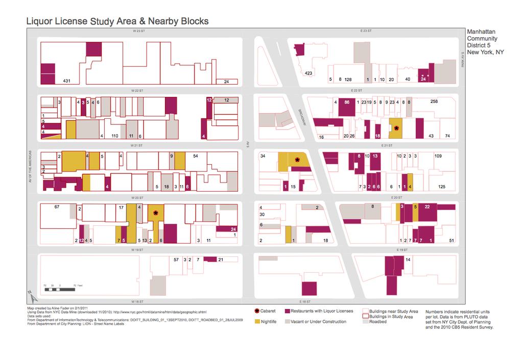 Appendix A: Map of Study Area: Licensees and Residents Manhattan