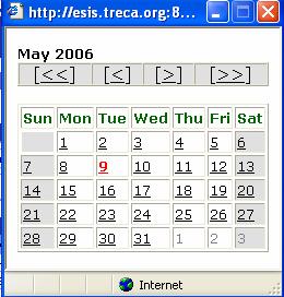 screen To view a different day of the week (e.g.