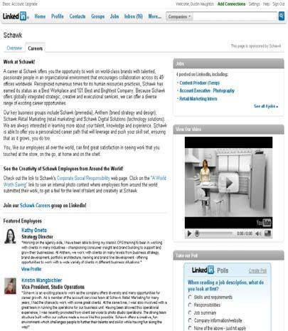 LinkedIn Company Page The Silver Level Company Page will allow you to add