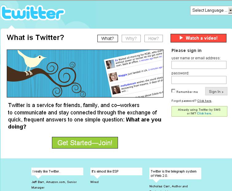 What is Twitter? Twitter is a Social Networking and Micro-Blogging site that allows subscribers to send text-based posts that are up to 140 characters in length, called Tweets.