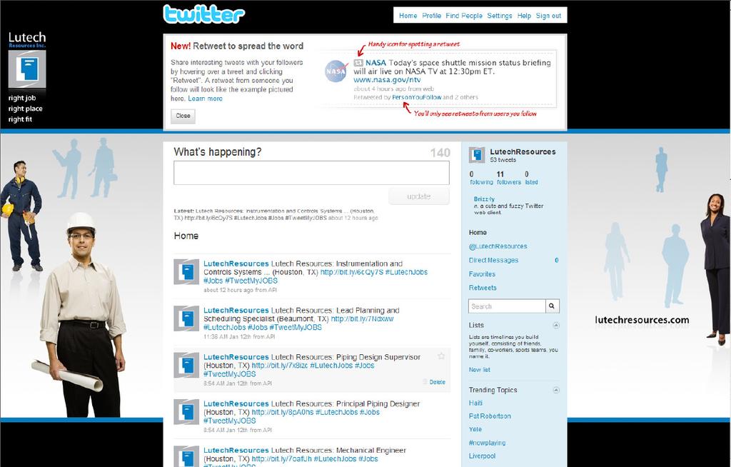 Twitter Custom Page Custom Branded Background Search What are you doing?