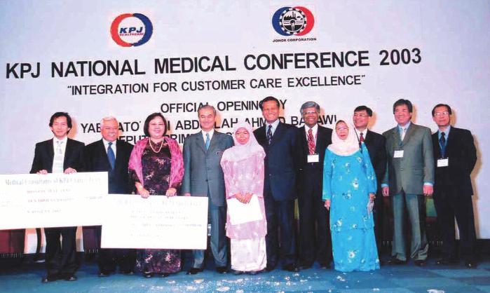 Leading, Giving and Sharing The doctors of KPJ Healthcare do not just dispense treatment and care. They do not confine themselves within the four walls of their clinics.