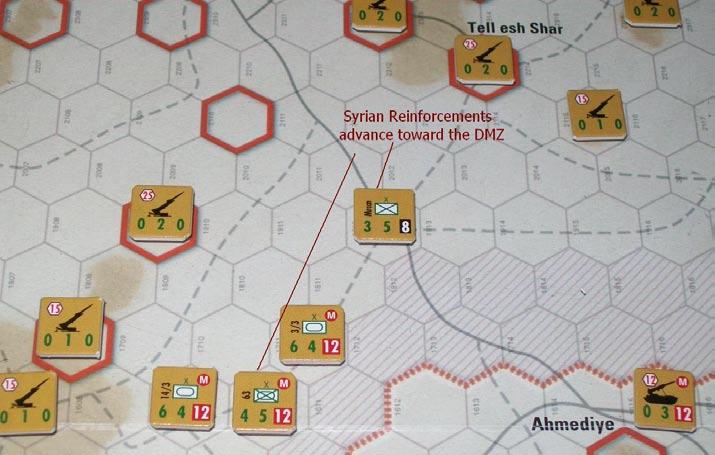 Near Dan, the 5/5 Tank Battalion attacks the Syrian 15 th Tank Brigade.