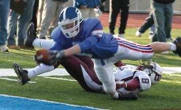 with a two-yard TD plunge. Soccer Blue Devils Play Columbia for Section Title David B.