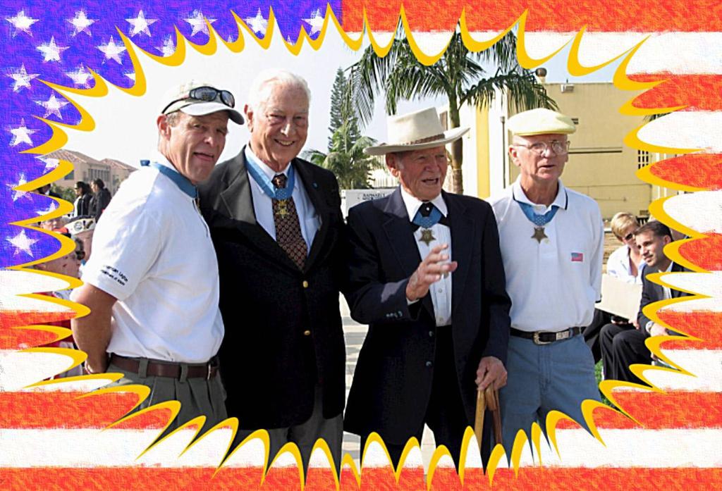 When the John and Alice Finn Office Plaza was dedicated at Liberty Station, Naval Training Center, San Diego it was a event our oldest living recipient said, "might be the biggest day of my life;