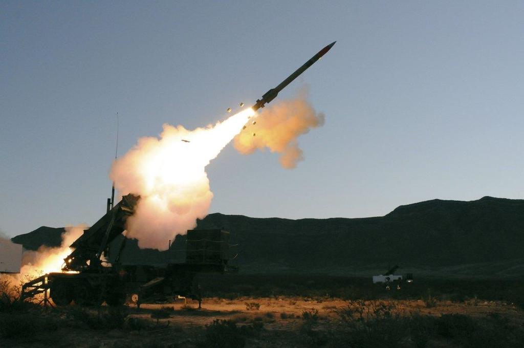 A PAC-3 missile launch.