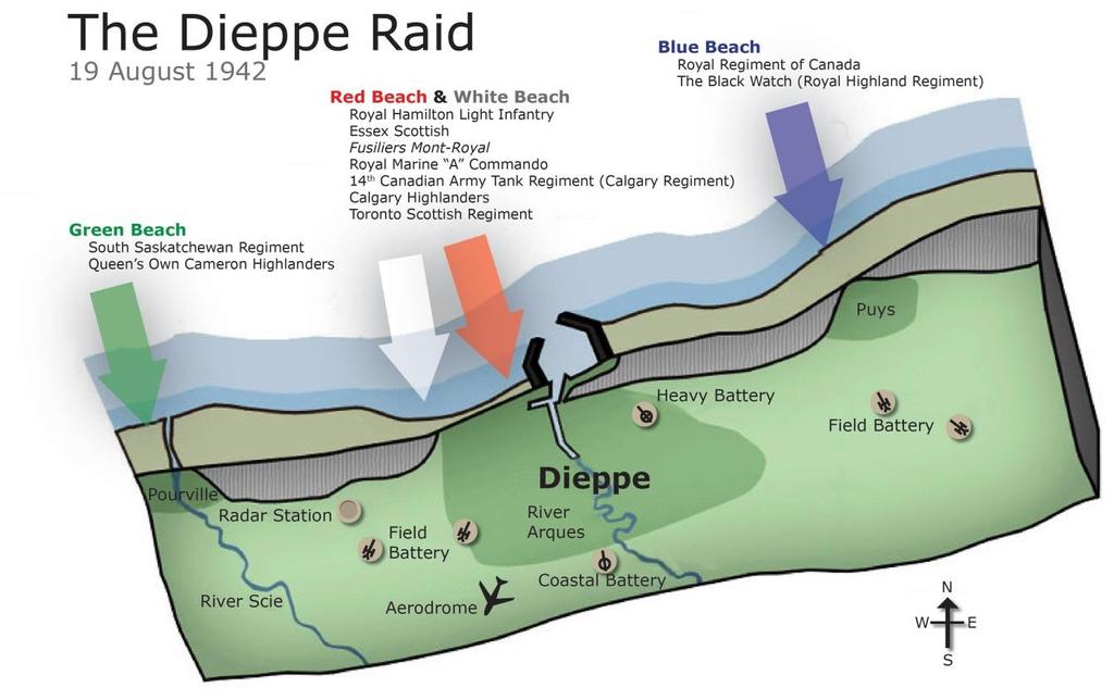 Engineer Gallantry on the Beaches of Dieppe By LCol Don Chipman, (Ret d) Background RUTTER becomes JUBILEE In 1942, British operational command conceived of a combined amphibious, airborne, naval and